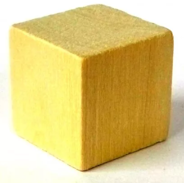 Конструктор Деревянный кубик неокрашенный