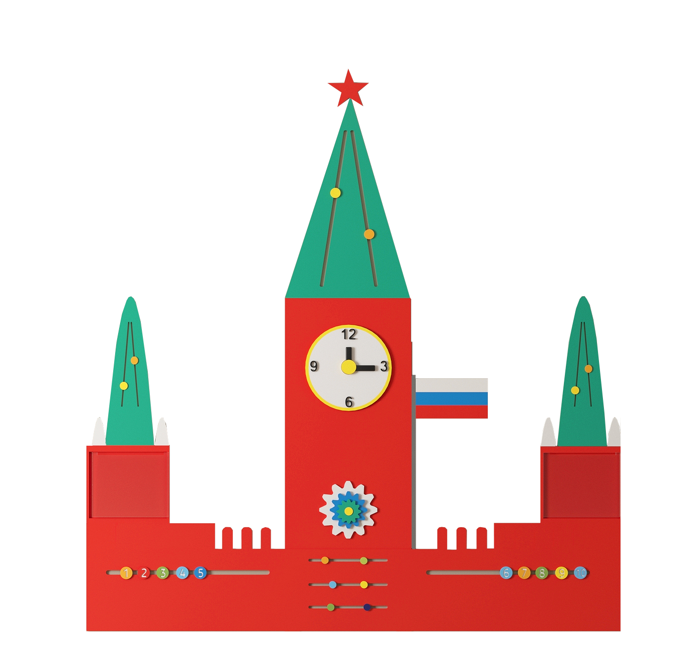 Элемент настенной панели "Кремль" патриотический (срок изготовления 30 дней)