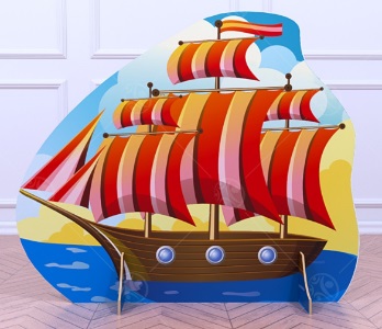 Декорация Кораблик с парусами