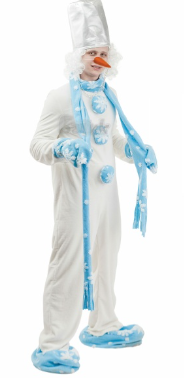 Новогодний карнавальный костюм взрослый Снеговик