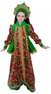 Народный костюм Сударыня зелёная