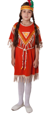 Народный костюм индейца (девочка)