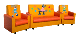Мягкая мебель  «Ну погоди» с аппликацией диван