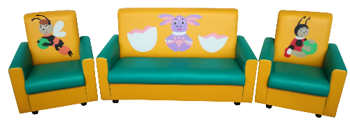 Мягкая мебель  «Лунтик» с аппликацией диван