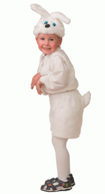 Карнавальный костюм животного Заяц белый