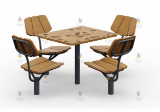 Стол со скамьями игровой «Настольная игра»
2150х1970х820