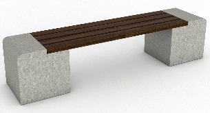 Скамья бетонная 
2000*400*450