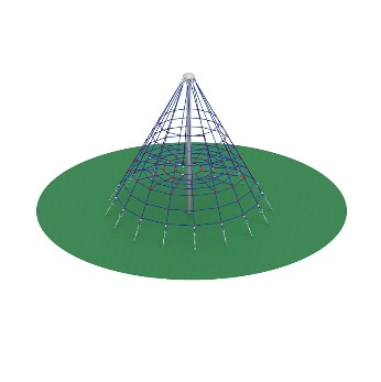 Канатный комплекс  Пирамида                (на резиновое покрытие)                       D=4420 H= 4100
4000*4000*3700
