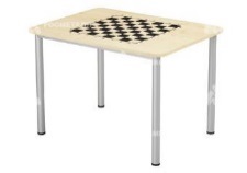 Стол шахматный на металлических опорах