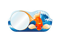 Зеркало "Рыбка" круглое